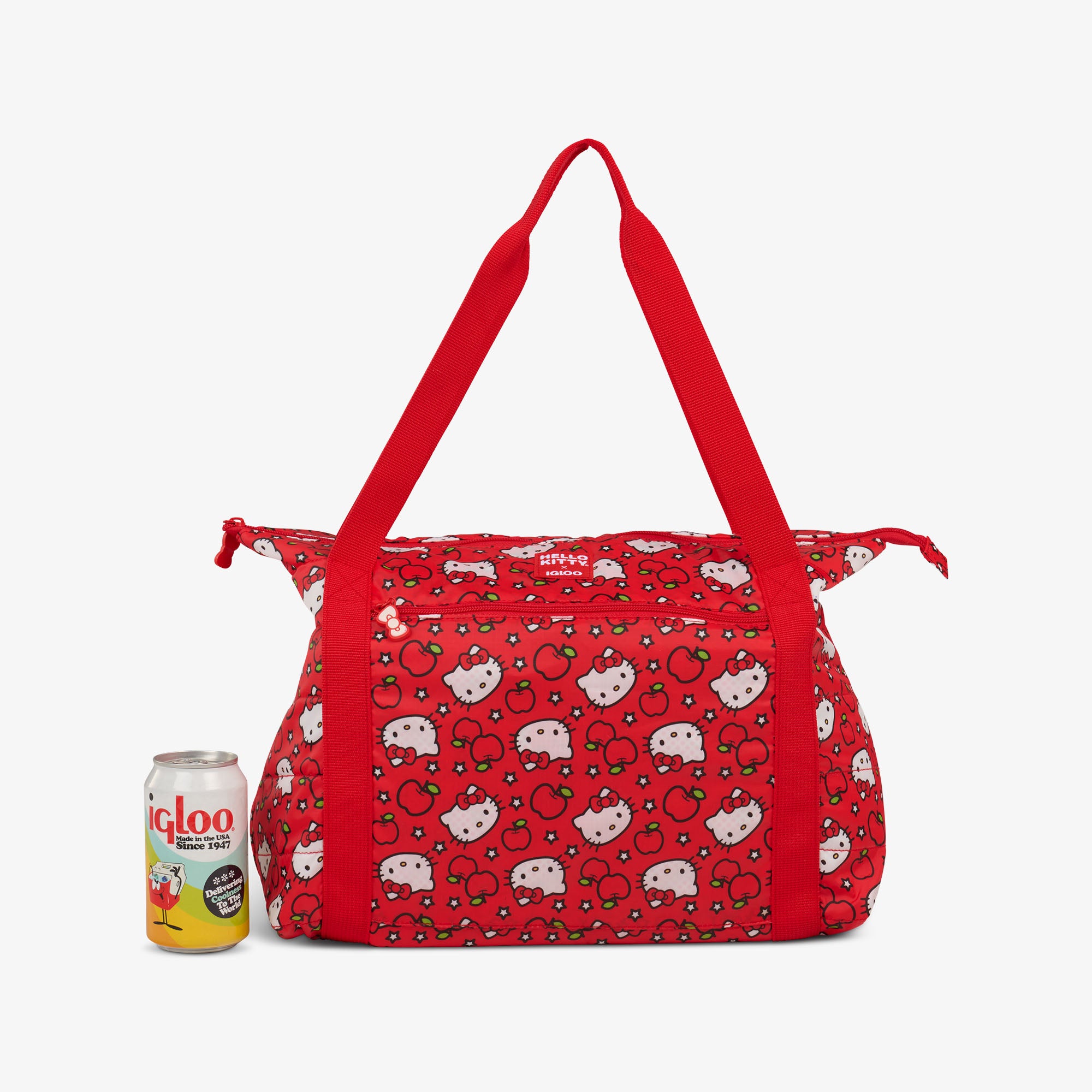 Hello Kitty® Red Apples Packable Puffer 20-Can Cooler Bag - Image 5