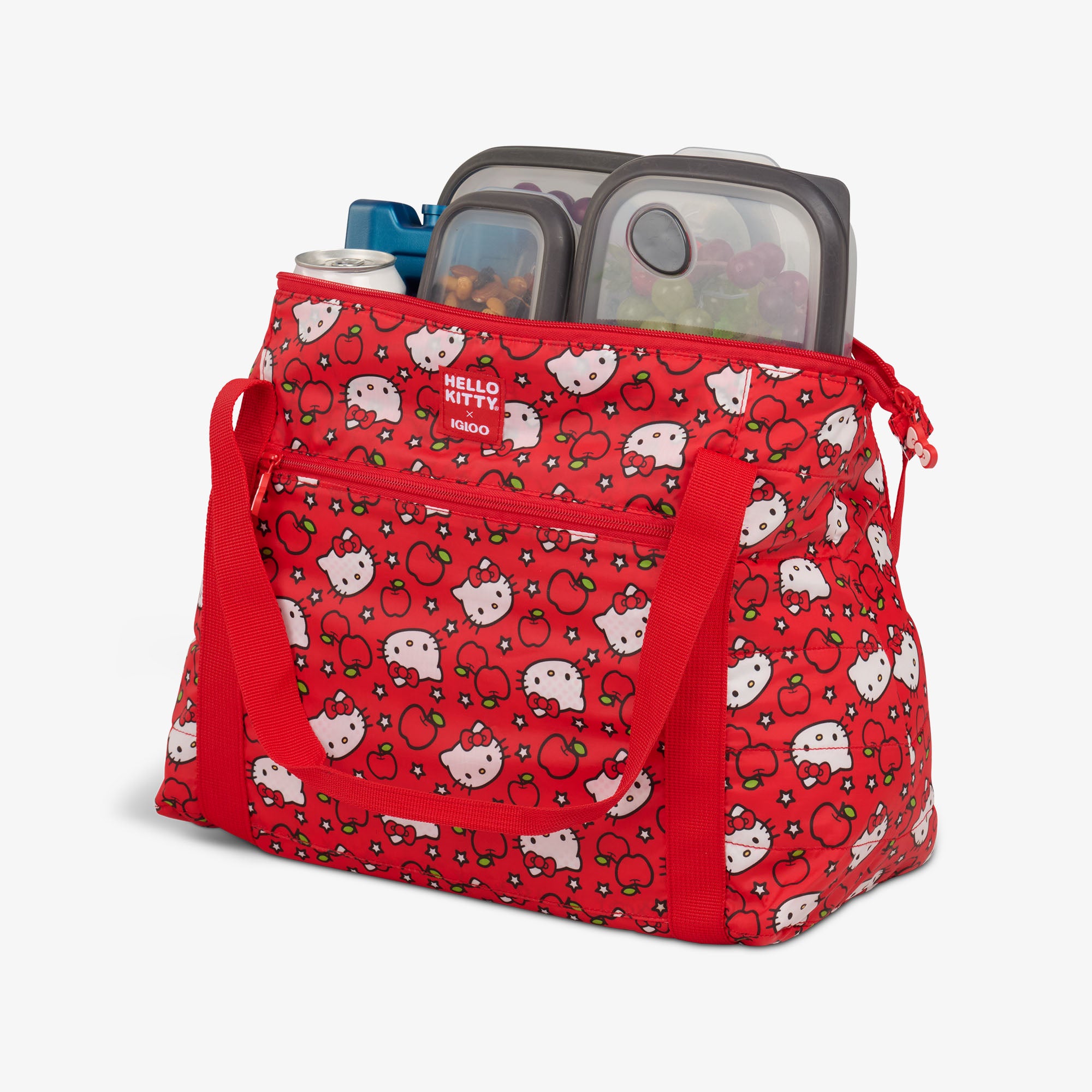 Hello Kitty® Red Apples Packable Puffer 20-Can Cooler Bag - Image 4