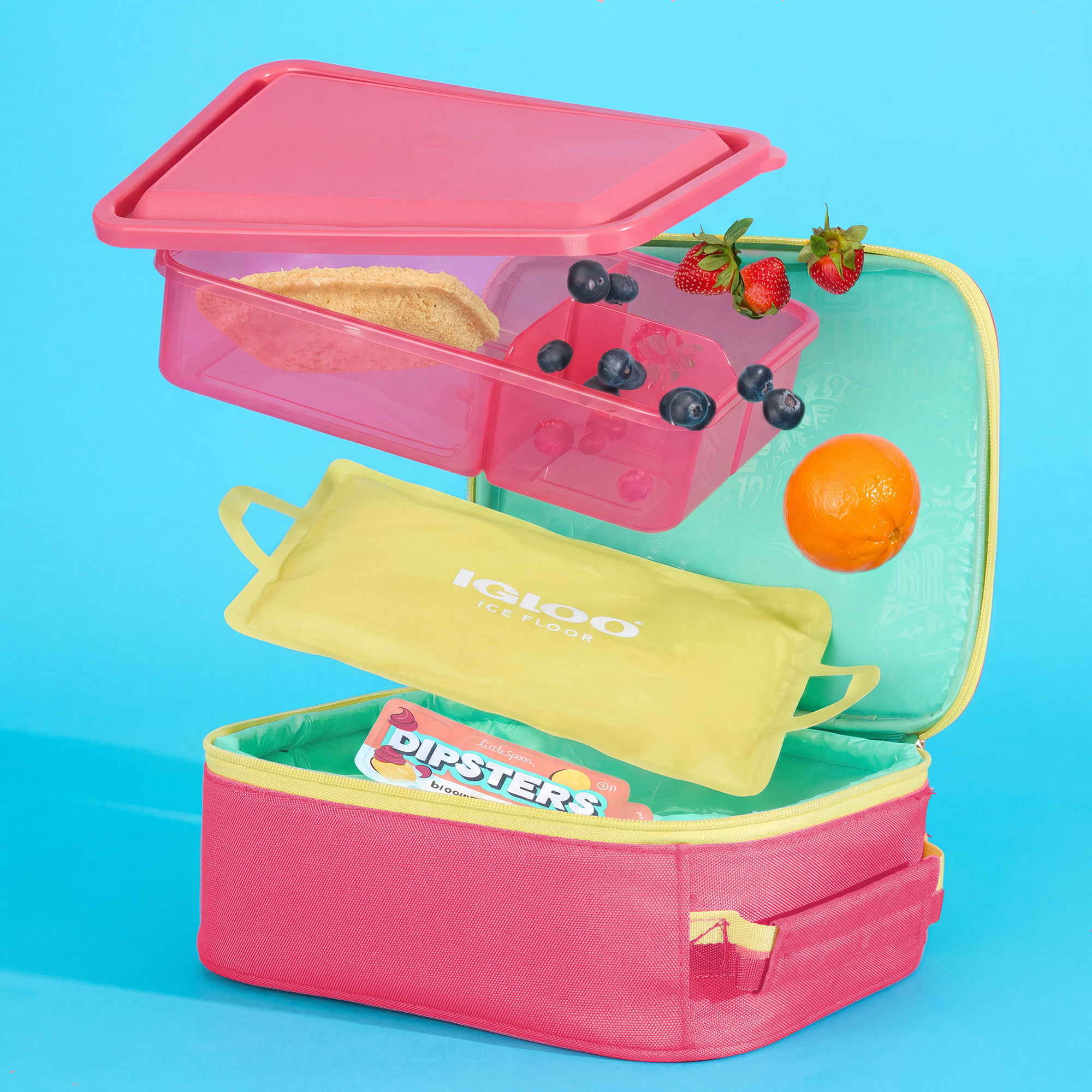 Kids Lunch Slim Cooler Bundle (Bento Box + Ice Floor) - Image 2